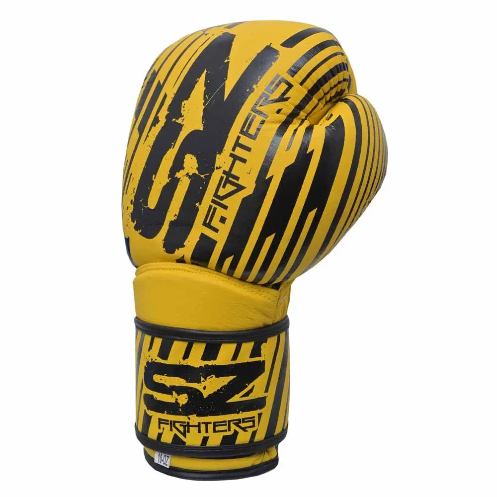 SZ Fighters – Боксови ръкавици естествена кожа – Plasma 2.0 Yellow-Black