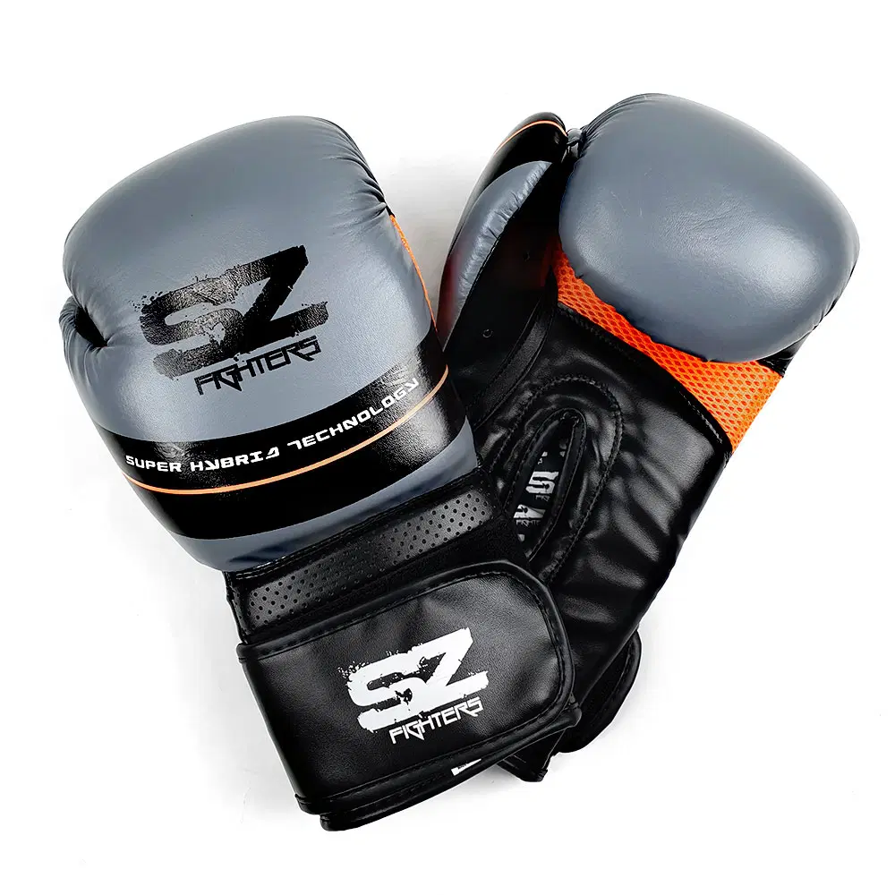 SZ Fighters – Боксови ръкавици изкуствена кожа – Thunder Grey