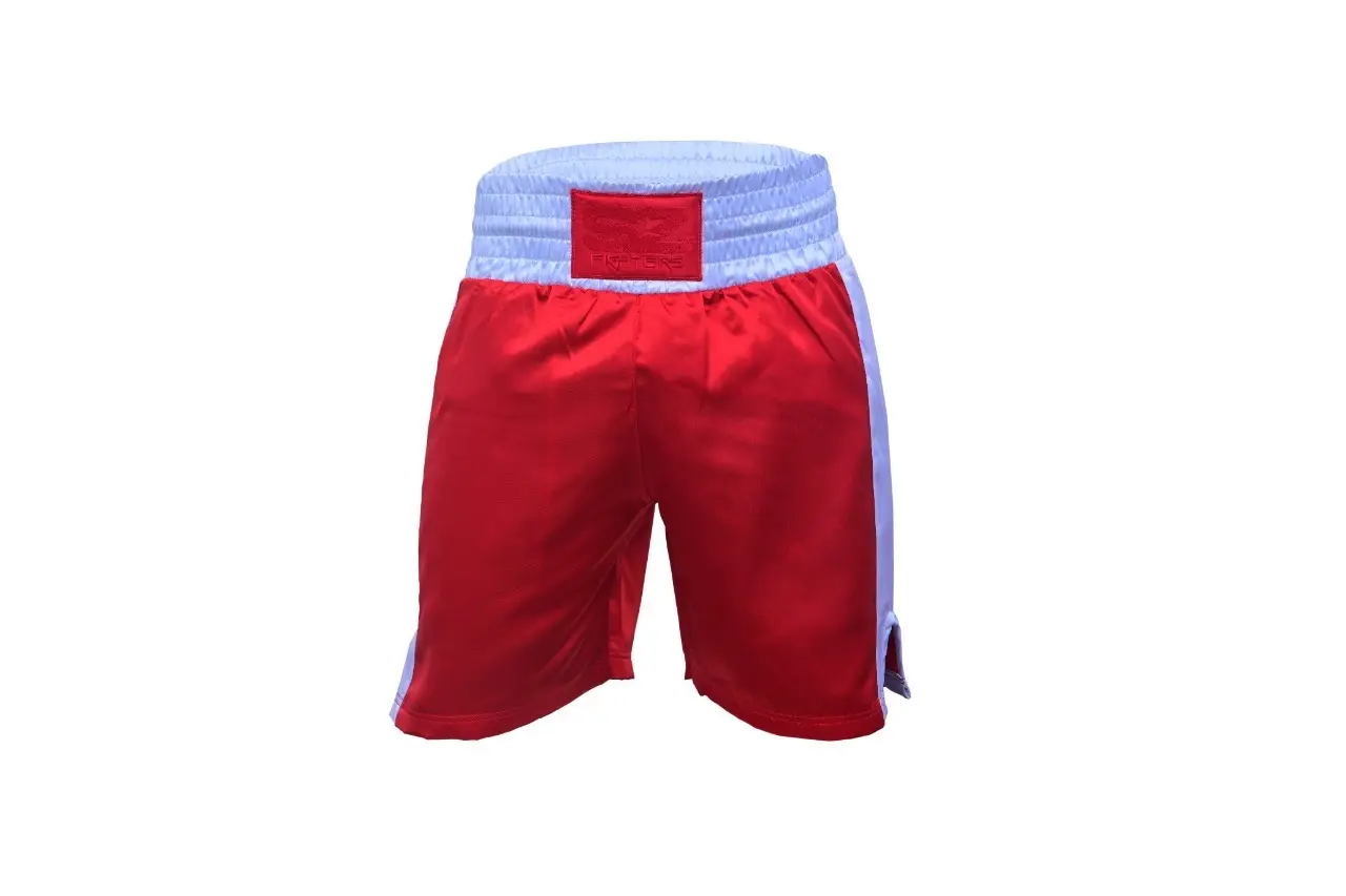 SZ Fighters – Боксови шорти Classic – Red, преден изглед с логото