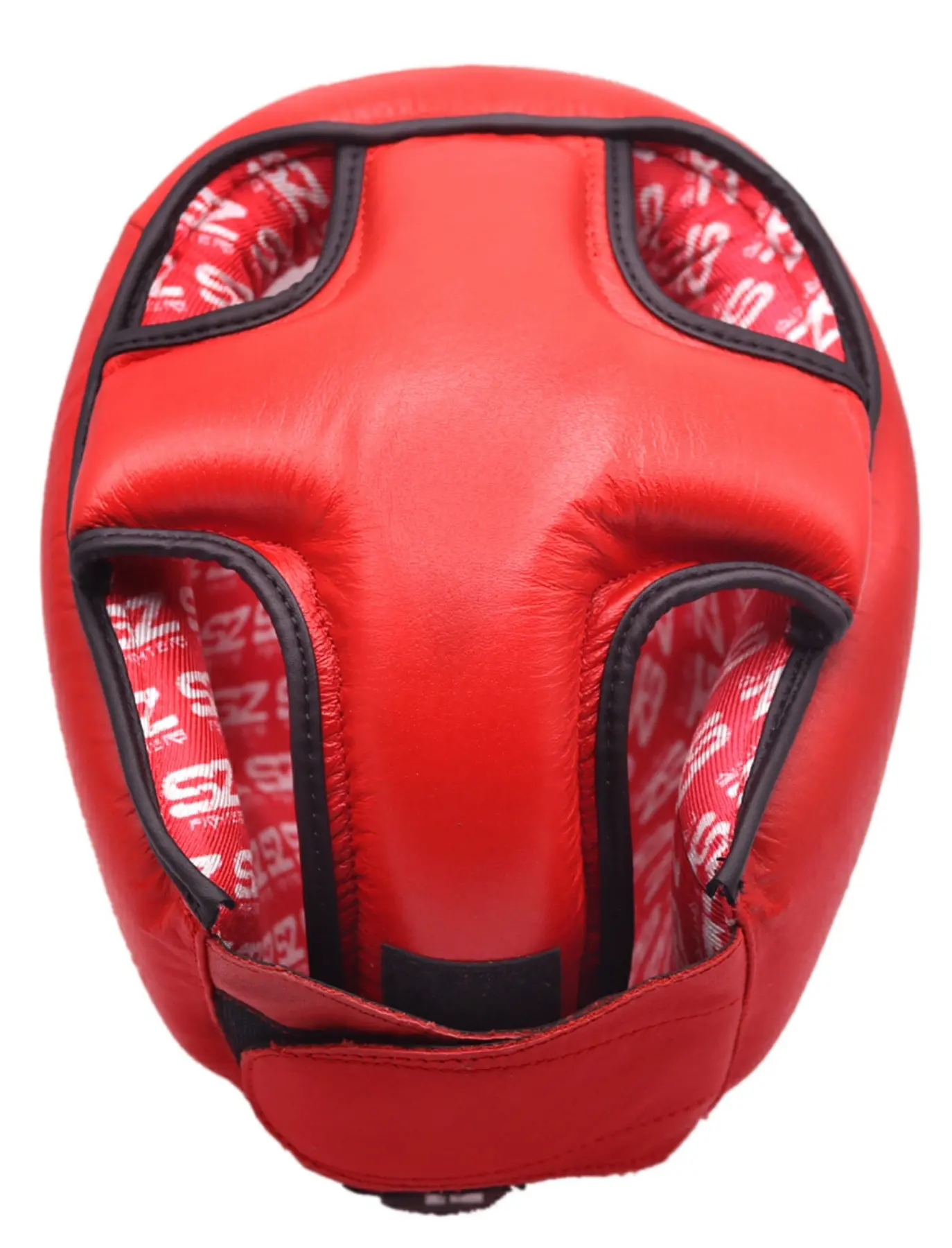 SZ Fighters – Каска за Муай Тай – Red, горен изглед