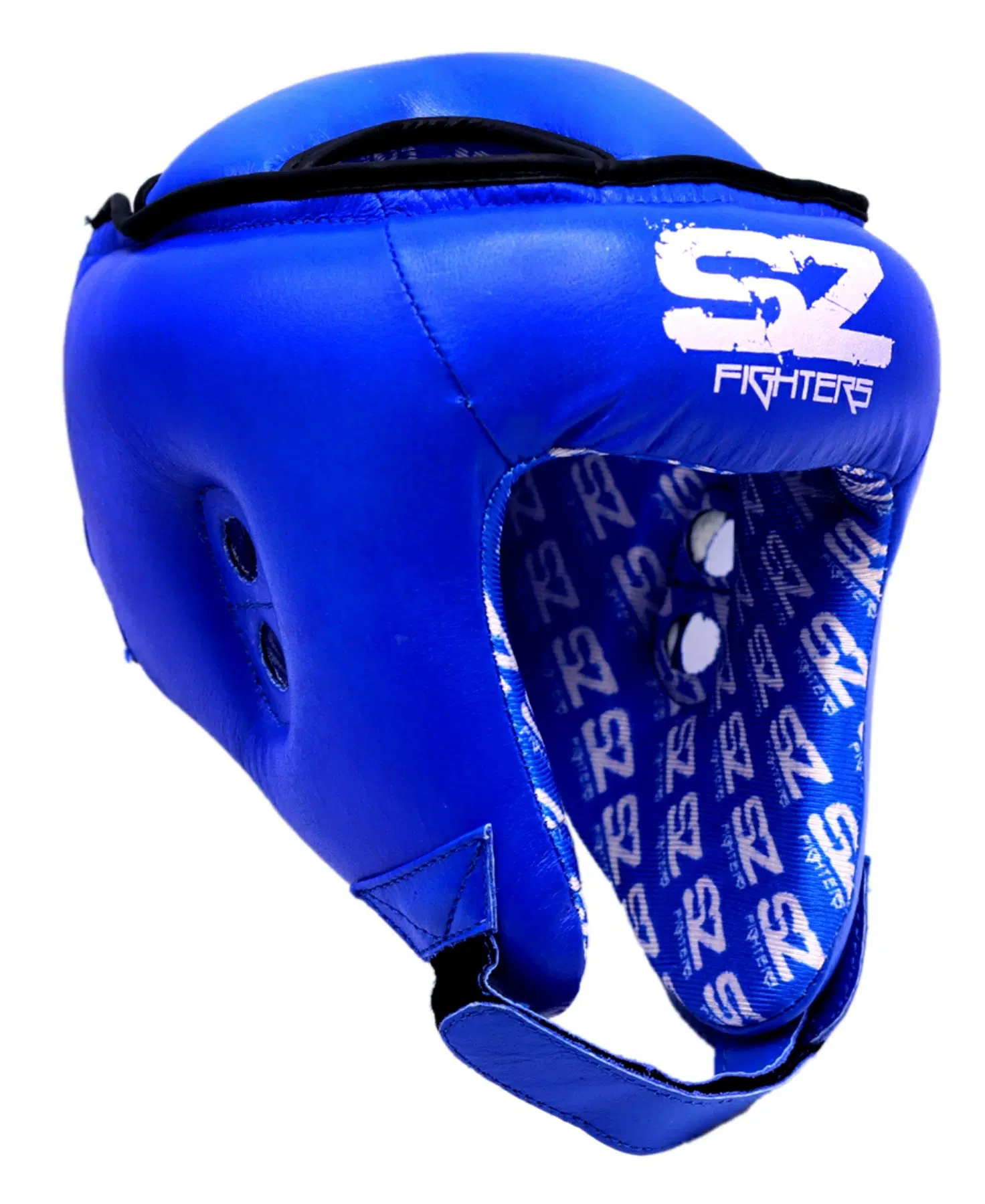 SZ Fighters – Каска за Муай Тай – Blue, преден изглед