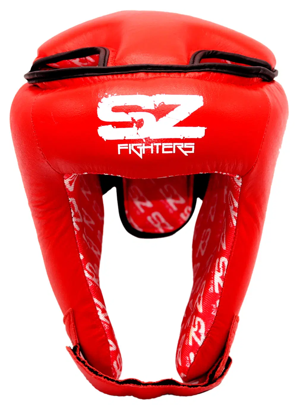SZ Fighters – Каска за Муай Тай – Red, преден изглед