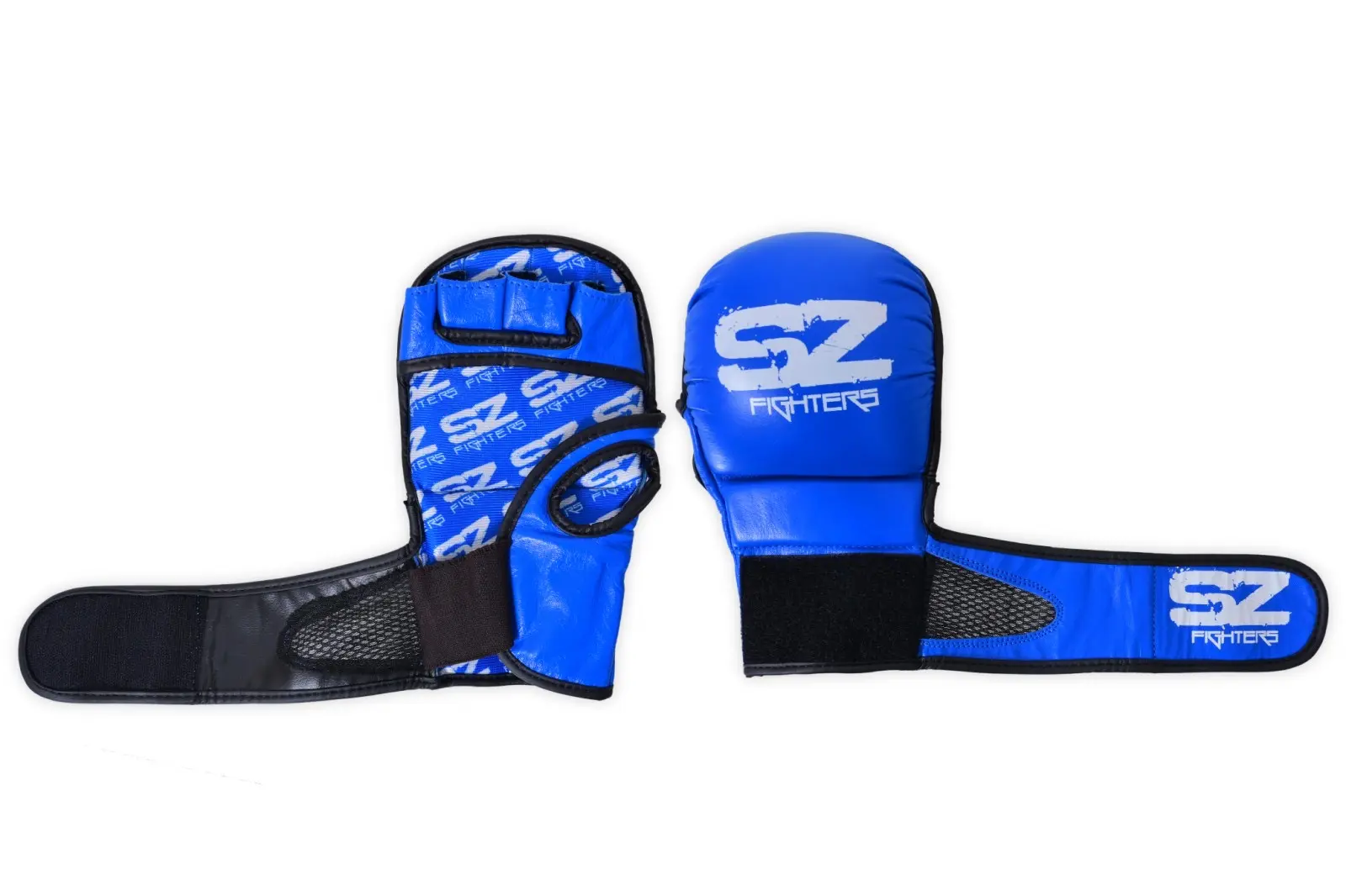 SZ Fighters – ММА ръкавици – Blue, изглед отгоре