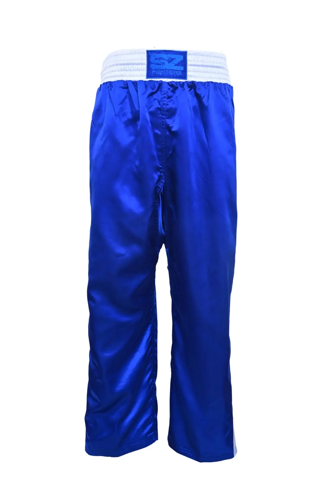 SZ Fighters – Панталони за карате и Кикбокс Classic – Blue, преден изглед