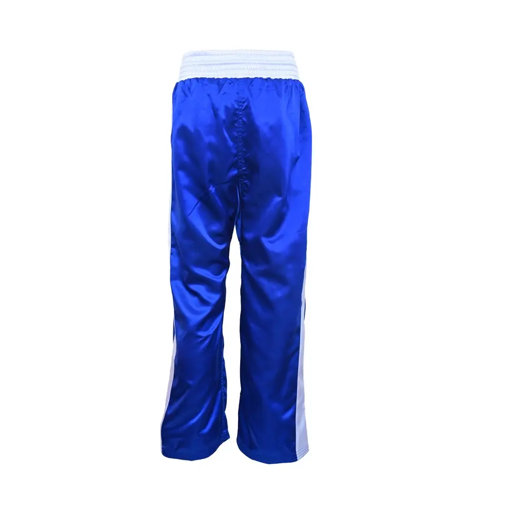 SZ Fighters – Панталони за карате и Кикбокс Classic – Blue, заден изглед