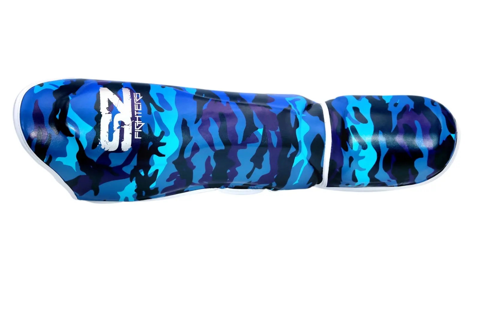 SZ Fighters – Тай Протектори за Крака Camo – Blue отгоре