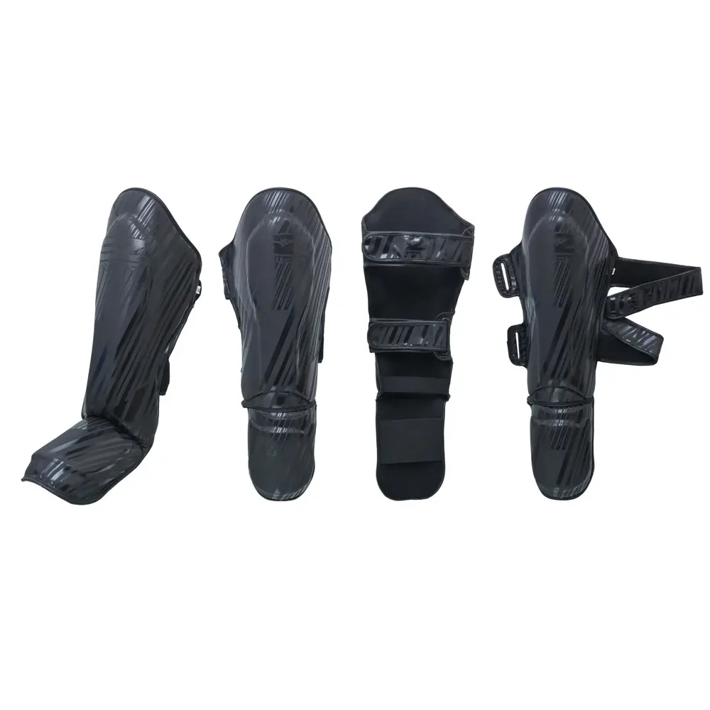 SZ Fighters – Тай Протектори за Крака Plasma 2.0 Black-Black колекция