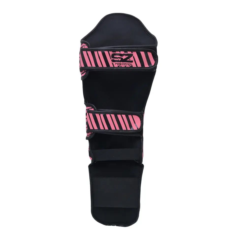 SZ Fighters – Тай Протектори за Крака Plasma 2.0 Pink-Black вътрешна страна
