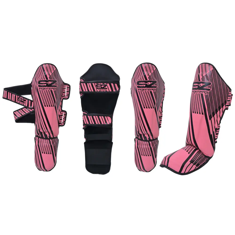 SZ Fighters – Тай Протектори за Крака Plasma 2.0 Pink-Black всички части