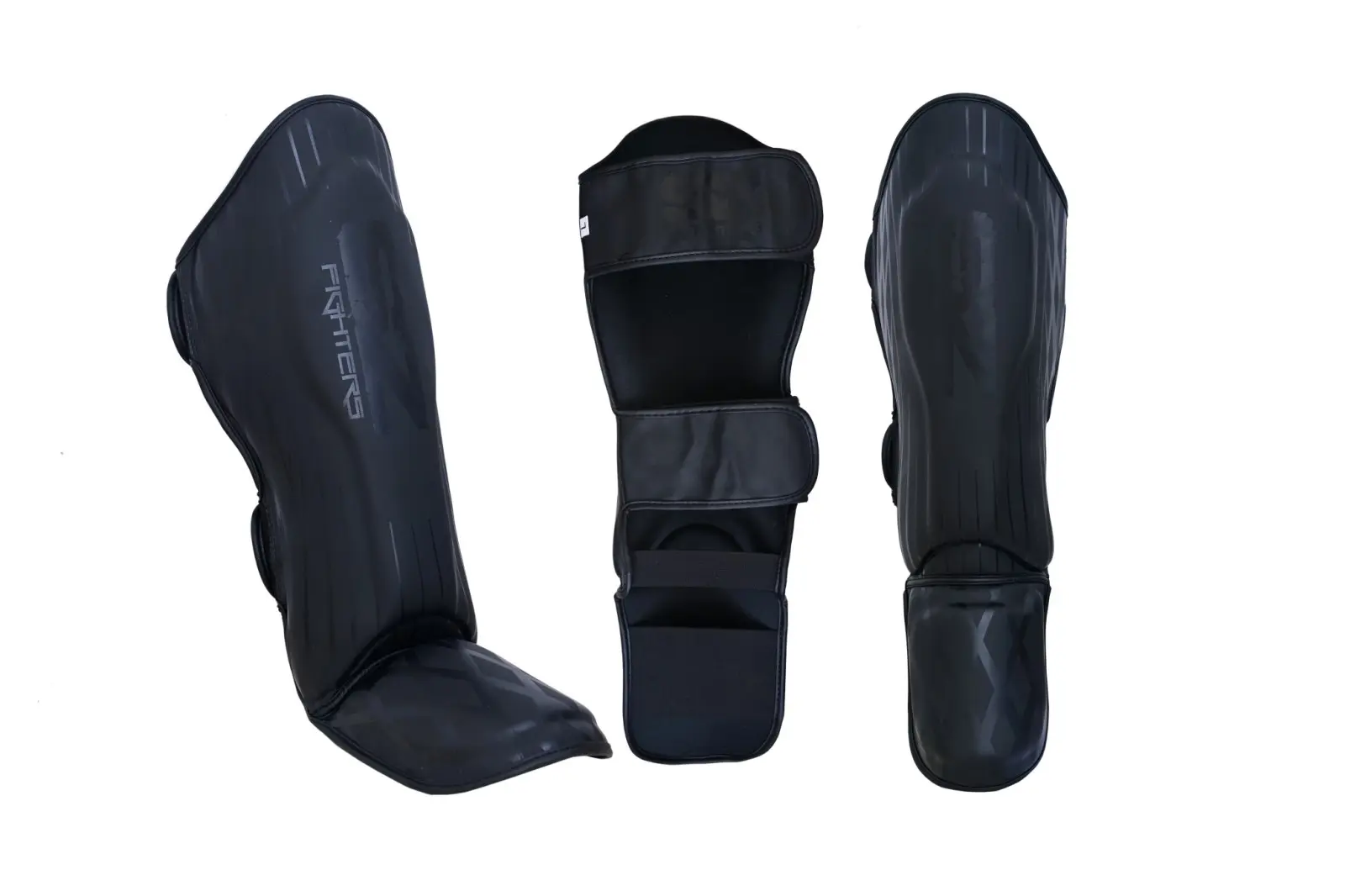 SZ Fighters – Тай Протектори за Крака Plasma – Black/Black три изгледа