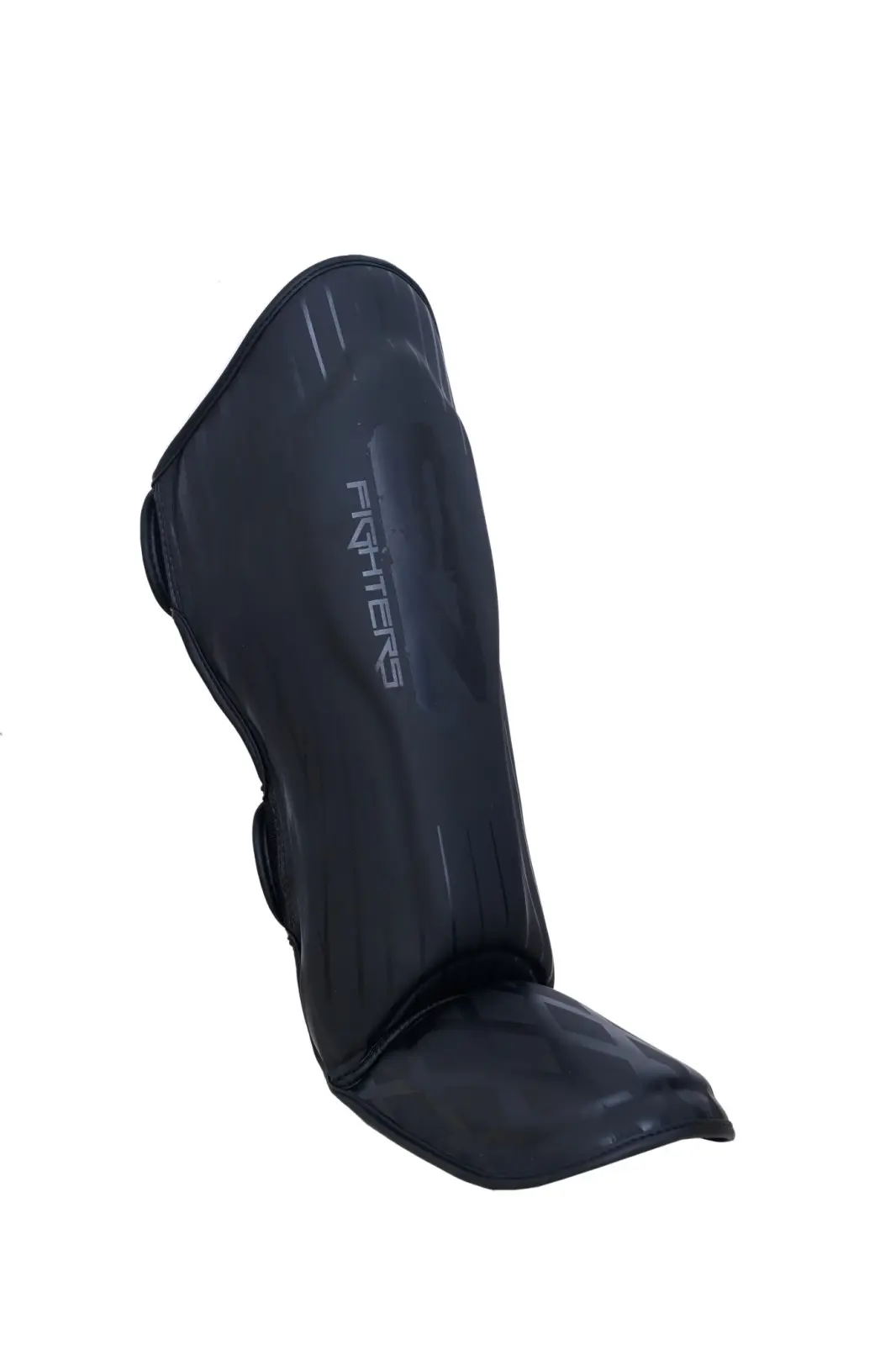 SZ Fighters – Тай Протектори за Крака Plasma – Black/Black страничен изглед