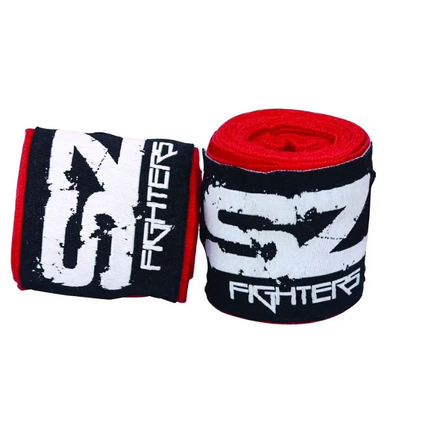 SZ Fighters – Бинт 2,5 м червен преден изглед
