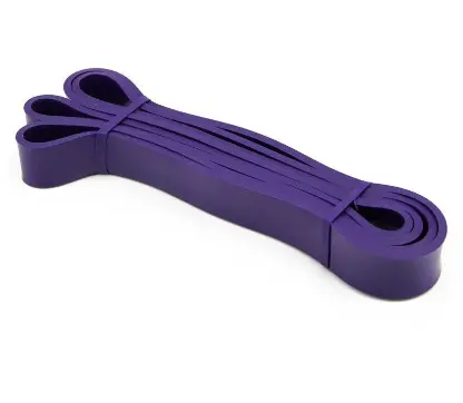 SZ Sport – Ластична лента за тренировка 27-43 кг – Purple, преден изглед, навита