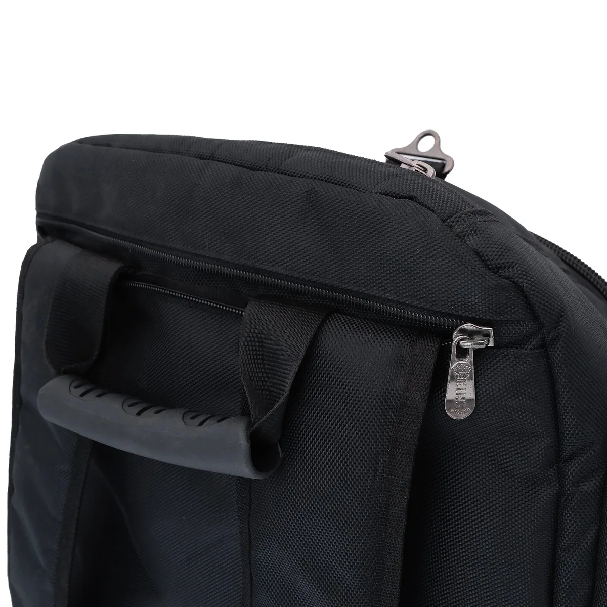 Раница TOPKING BACKPACK, изглед отгоре, показващ разположението на джобовете