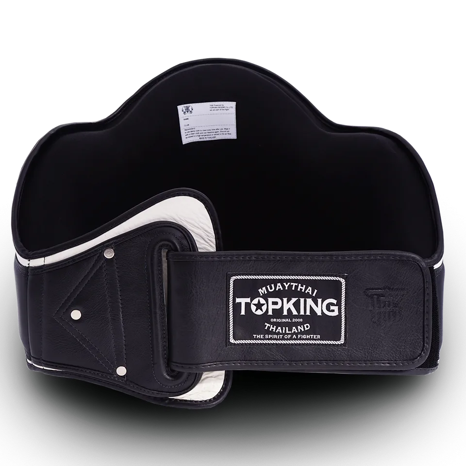 Коремен протектор TOPKING BELLY PROTECTOR ULTIMATE 03, страничен изглед, демонстриращ дебелината и профила на защитата.