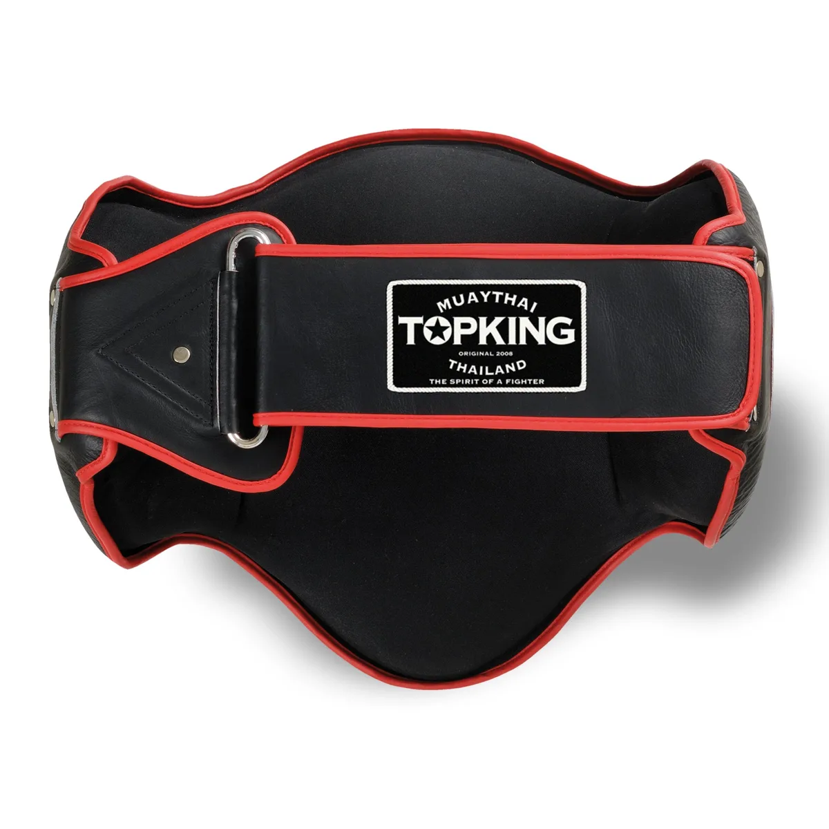 TOPKING BELLY PROTECTOR ULTIMATE VELCRO – Страничен изглед, демонстриращ дебелината на протектора и контура му.