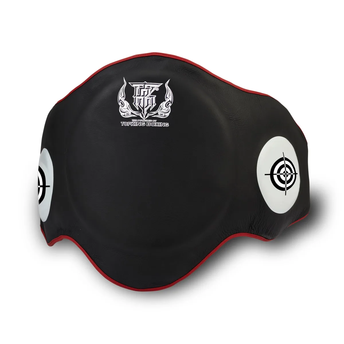 TOPKING BELLY PROTECTOR ULTIMATE VELCRO – Изглед отпред, показващ дизайна и системата за закопчаване с велкро.