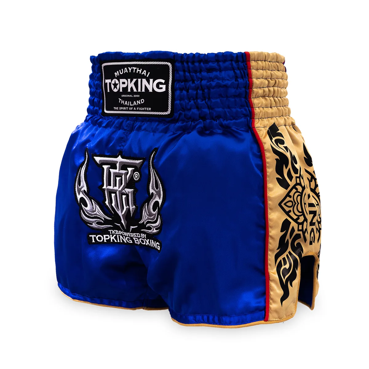 Сини шорти за муай тай Top King Boxing Shorts Blue 276, изглед отпред