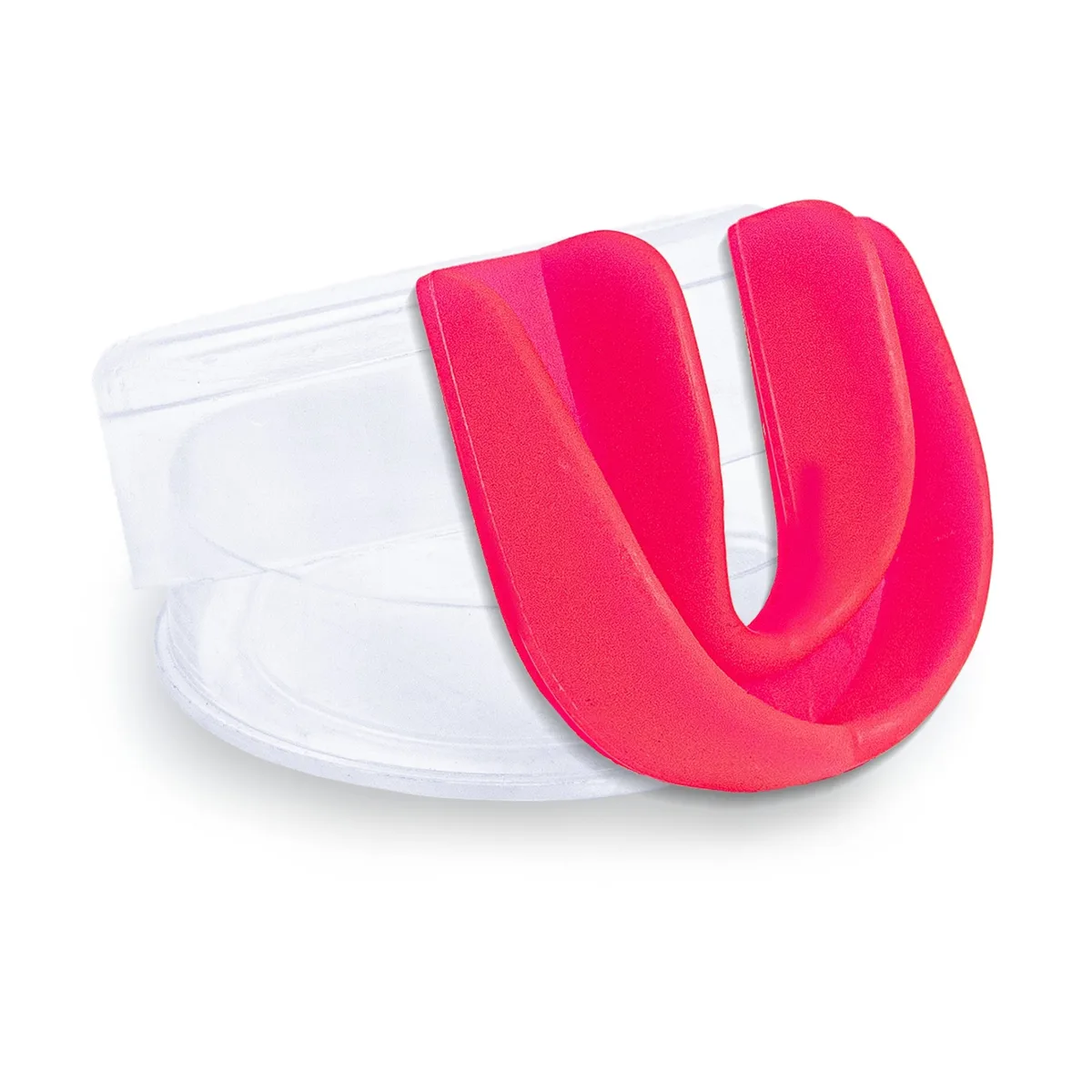 Top King Dark Pink Thai Mouth Guard – тъмнорозов протектор за уста, изглед отпред