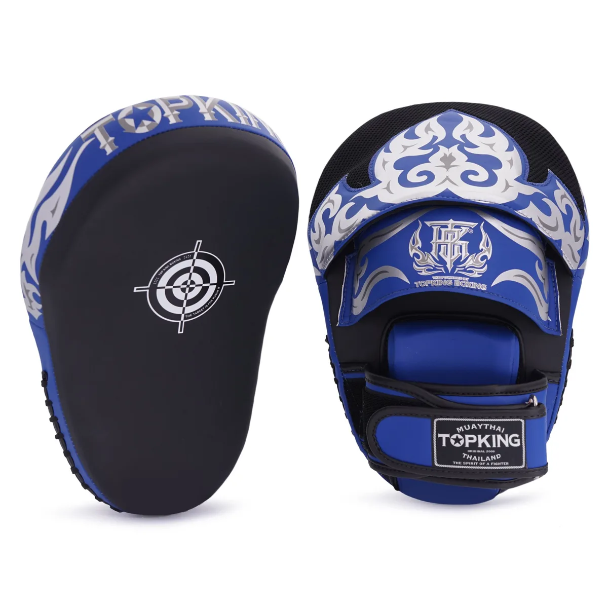 Лапи за фокус Top King Black Blue "Kanok" за тренировки по бойни спортове
