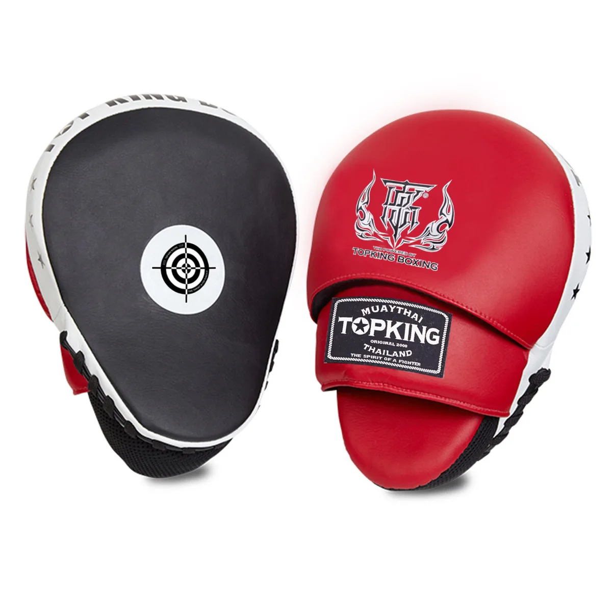 TOPKING FOCUS MITTS BLACK WHITE RED “ SUPER ”