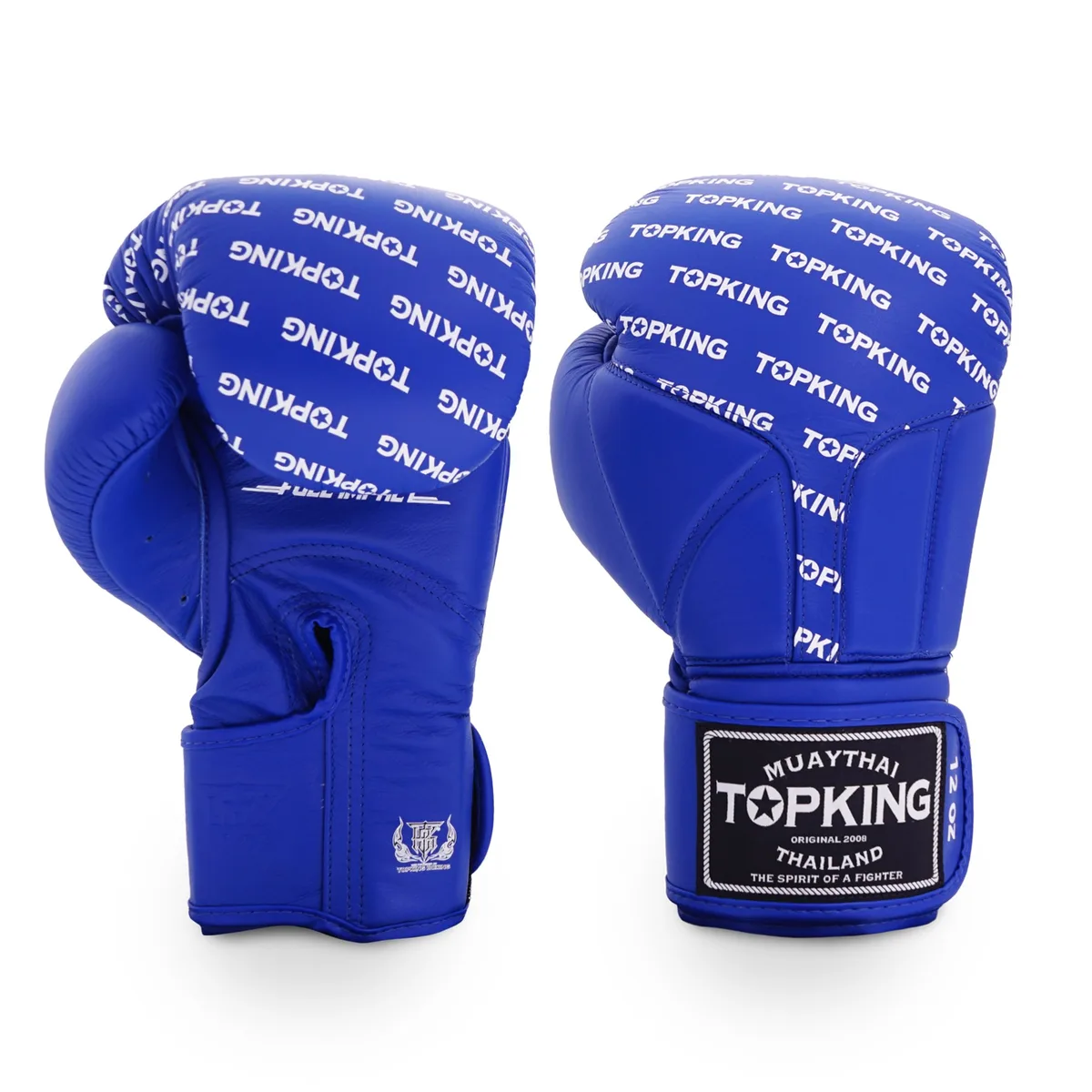 Сини боксови ръкавици Top King TOPKING GLOVES BLUE FULL IMPACT, изглед отпред