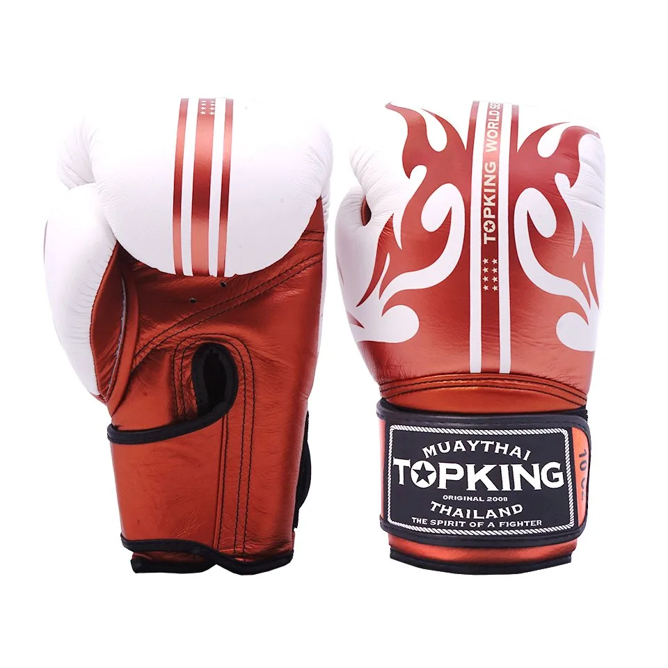 Боксови ръкавици TOPKING GLOVES COPPER WHITE WORLD SERIES в медно и бяло