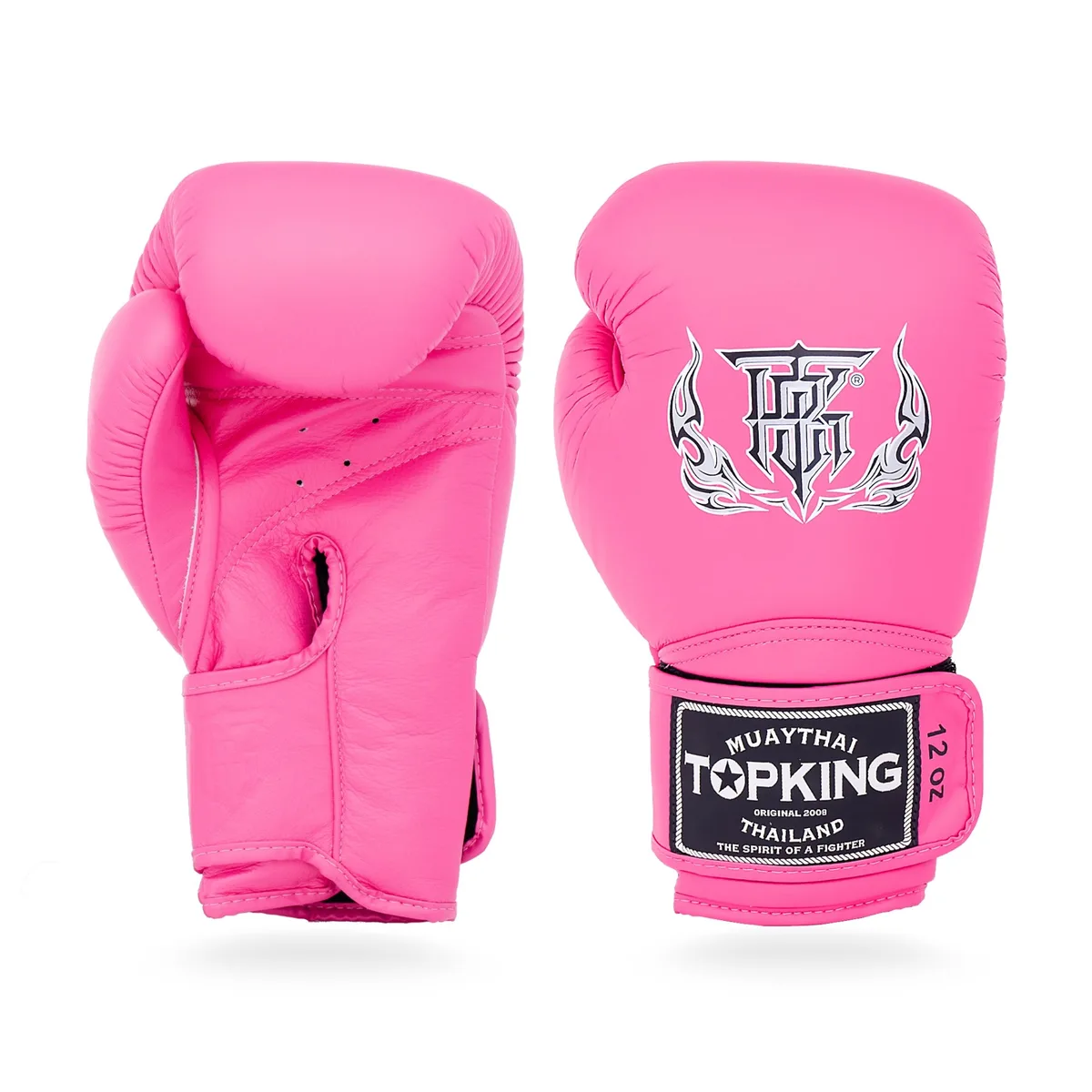 Боксови ръкавици Top King DARK PINK SUPER в тъмнорозов цвят, поглед отпред