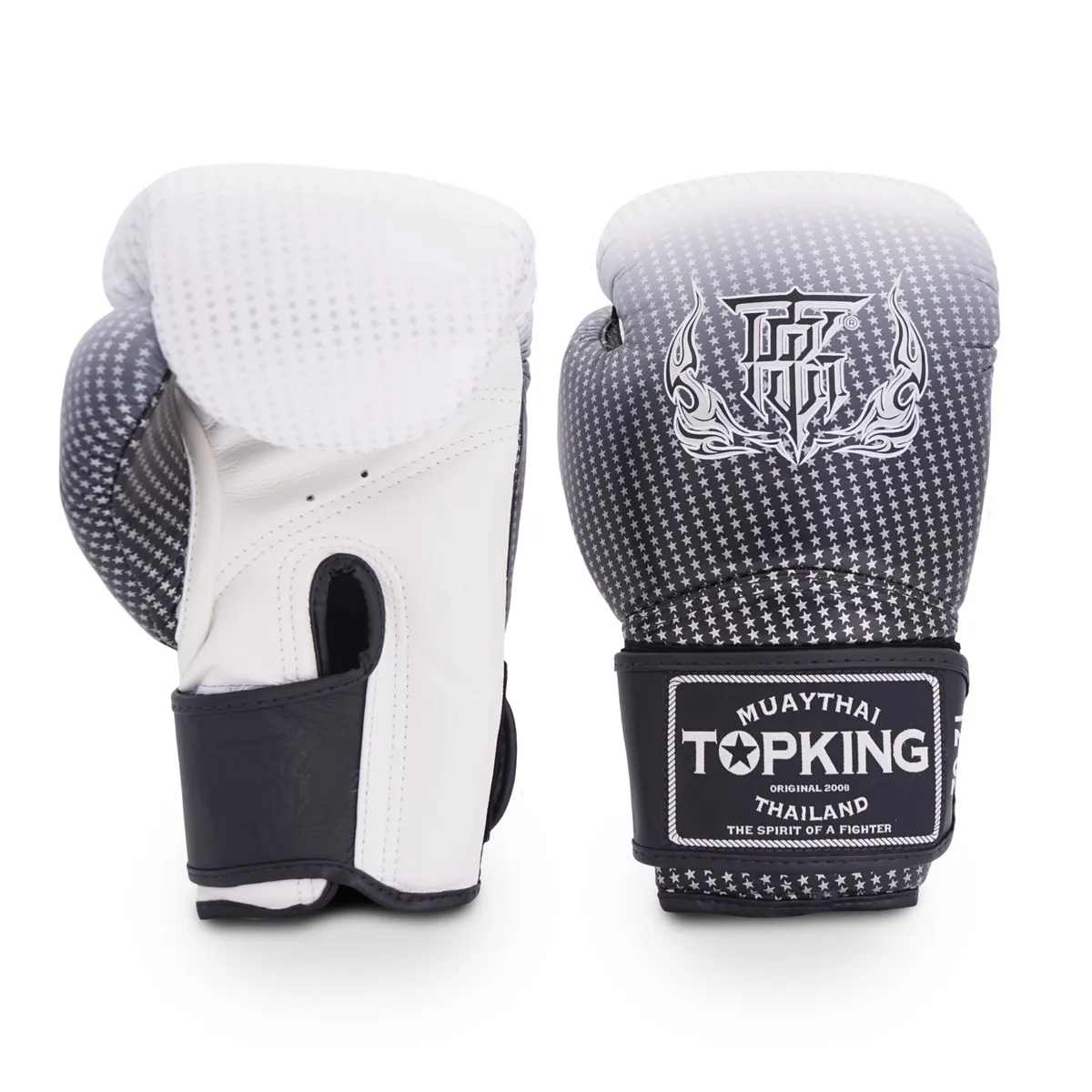 Боксови ръкавици Top King Silver Super Star, сребристи, за бойни спортове