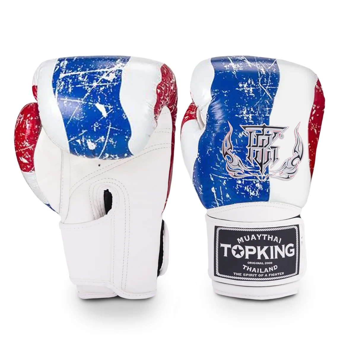Боксови ръкавици TOPKING GLOVES THAI FLAG с отличителен дизайн, вдъхновен от тайландския флаг