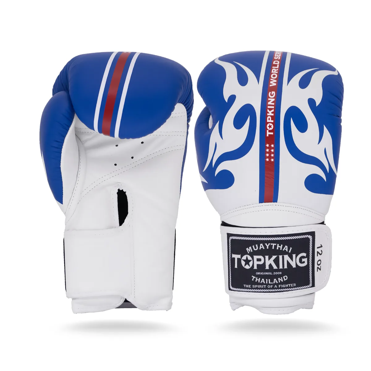 Боксови ръкавици TOPKING GLOVES WHITE BLUE WORLD SERIES в бяло и синьо