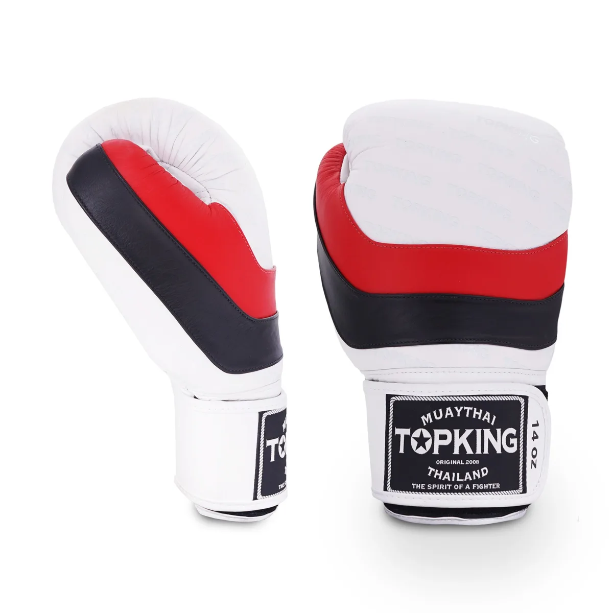 TOPKING GLOVES WHITE INNOVATION – страничен изглед, показващ логото на Top King