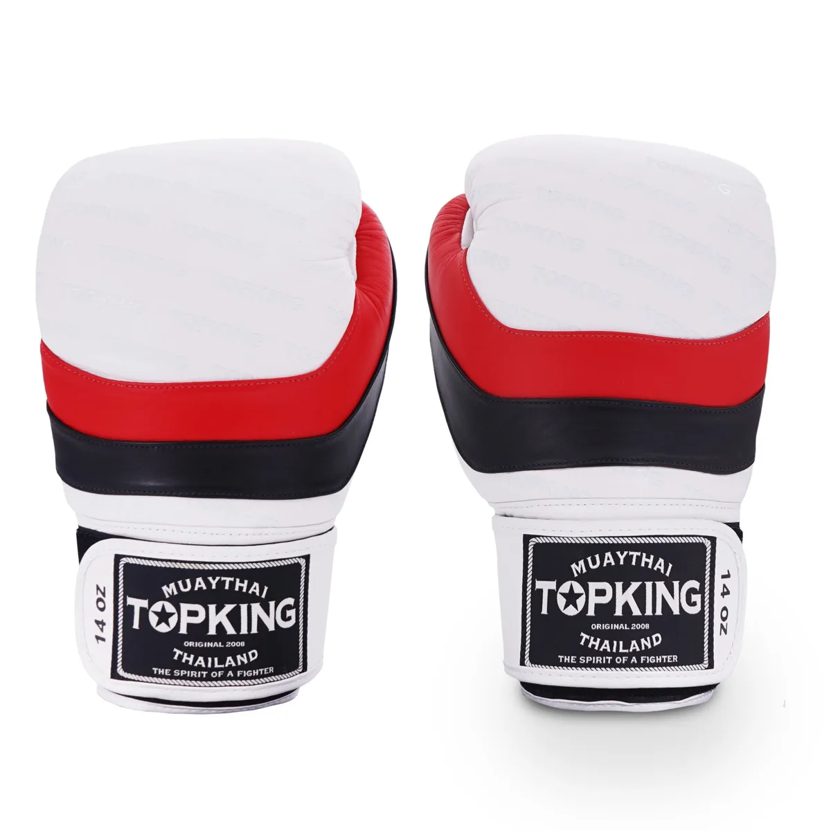 TOPKING GLOVES WHITE INNOVATION – близък план на ударната повърхност и шевовете
