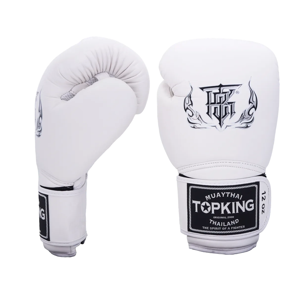 Изглед отвътре на боксови ръкавици TOPKING GLOVES WHITE SUPER AIR, показващ вътрешната подплата