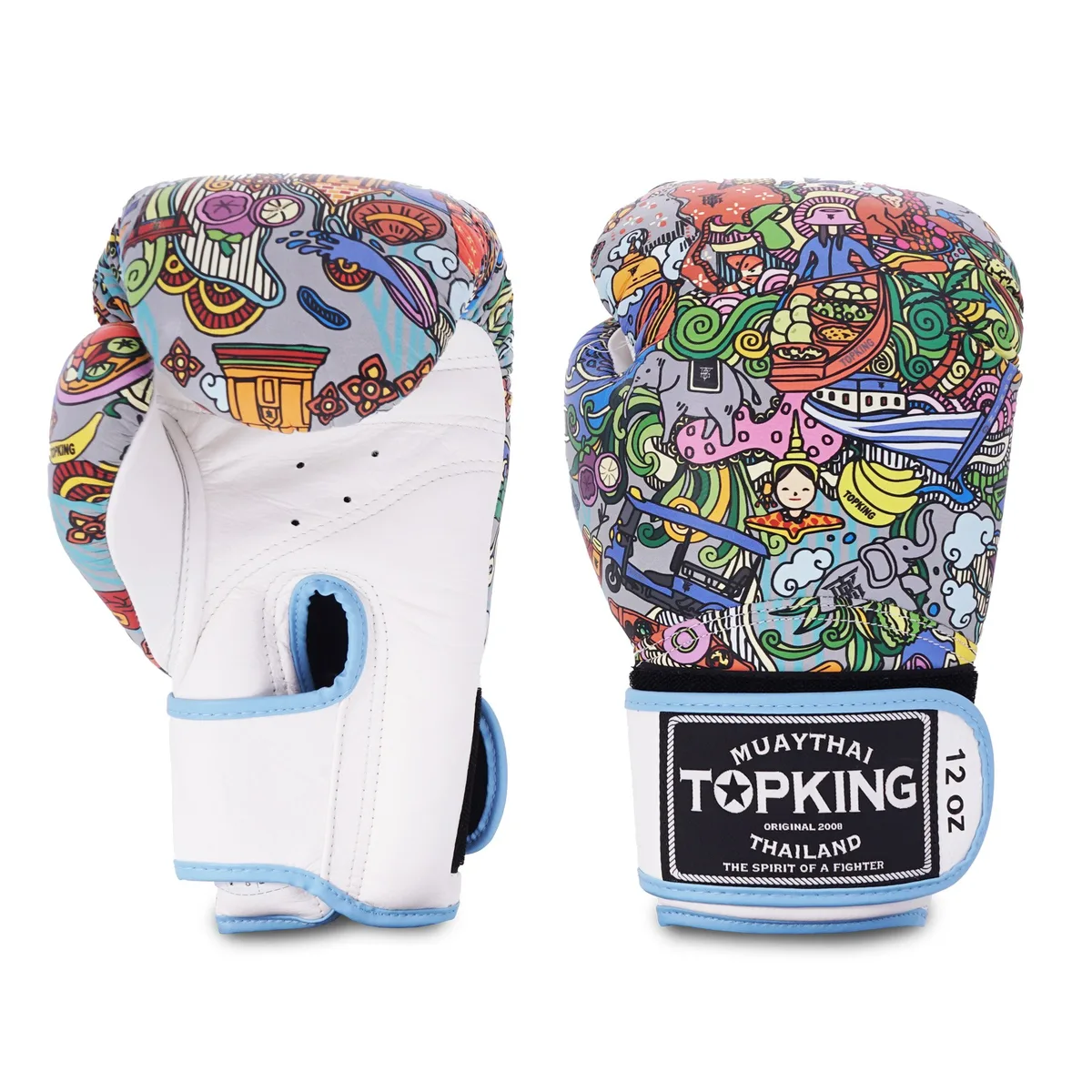 TOPKING GLOVES WHITE THAI CULTURE