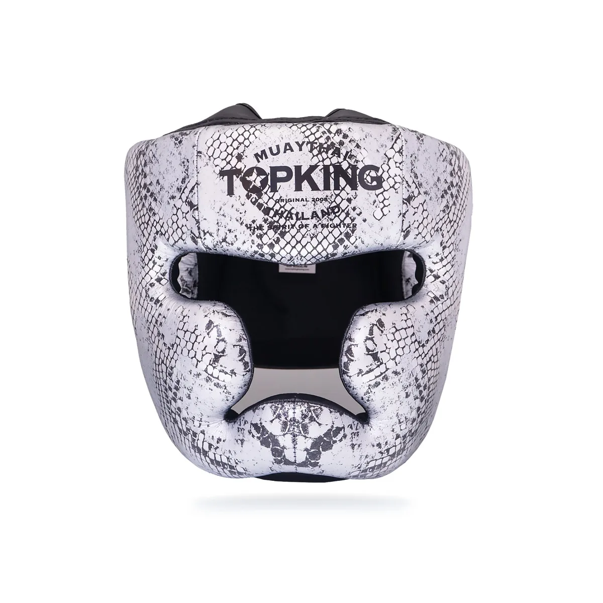 Страничен изглед на протектор Top King Black Silver Super Snake, показващ детайли на дизайна
