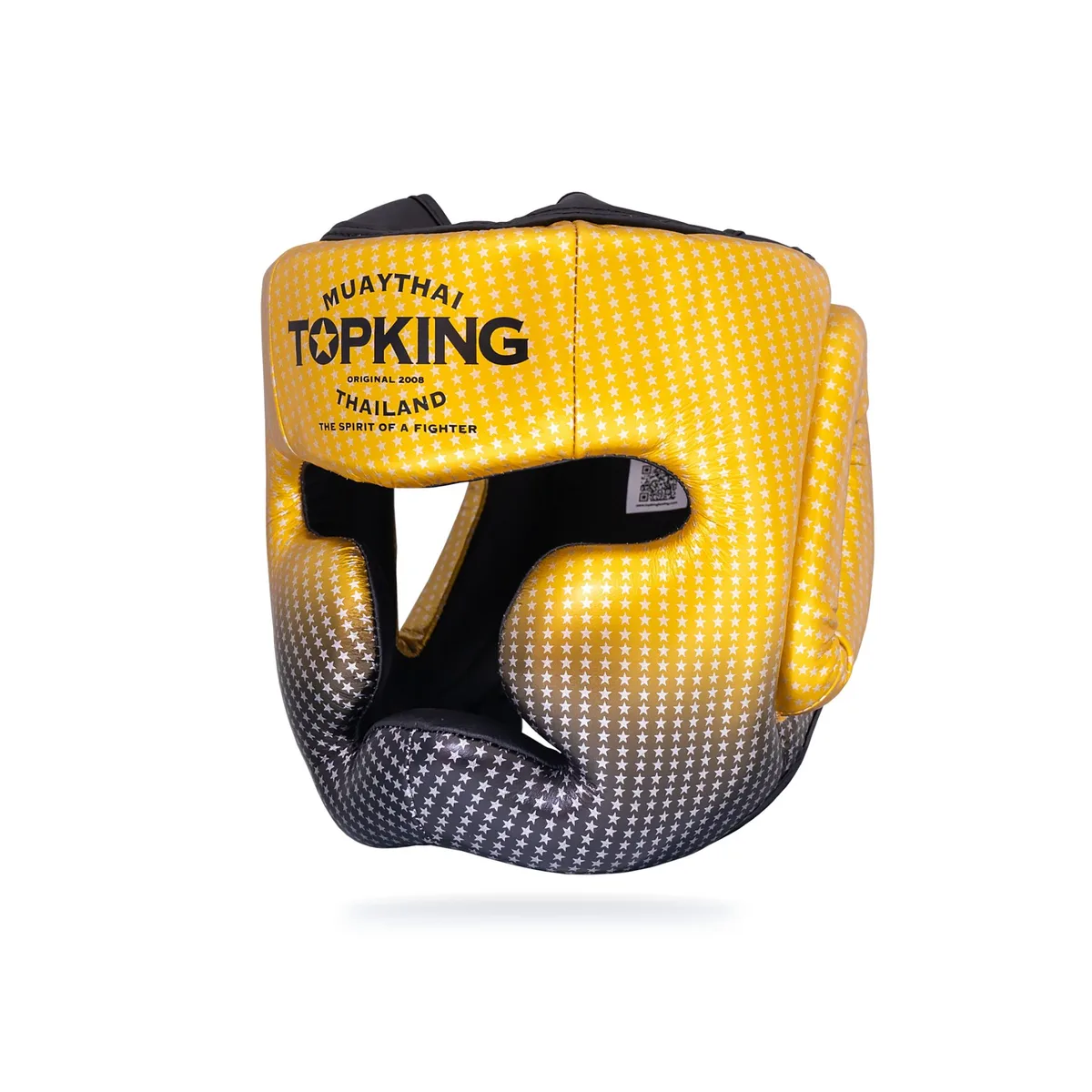 TOPKING HEAD GUARD GOLD SUPER STAR – златен шлем за глава, преден изглед