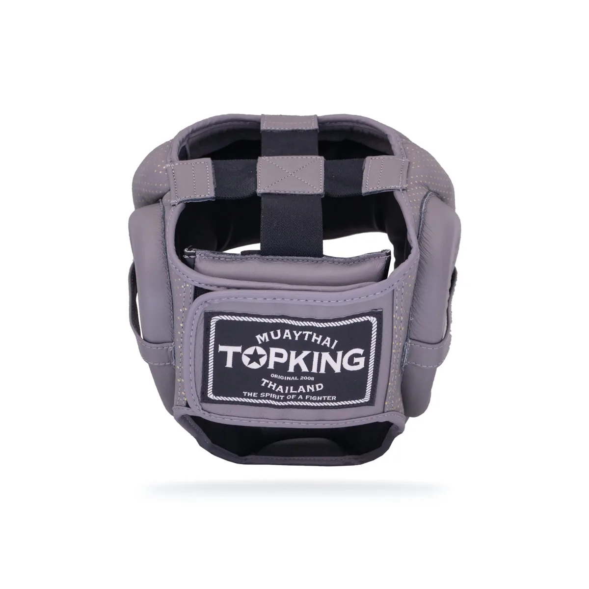 Протектор за глава Top King Head Guard Grey Kanok - изглед отзад с механизъм за закрепване