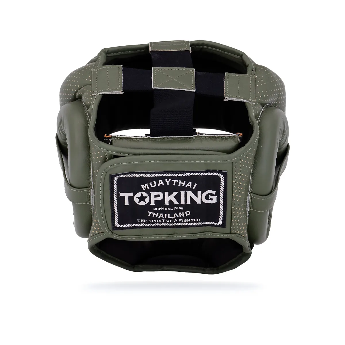Близък план на протектора TOPKING KHAKI KANOK, фокусиран върху текстурата на материала и шевовете.