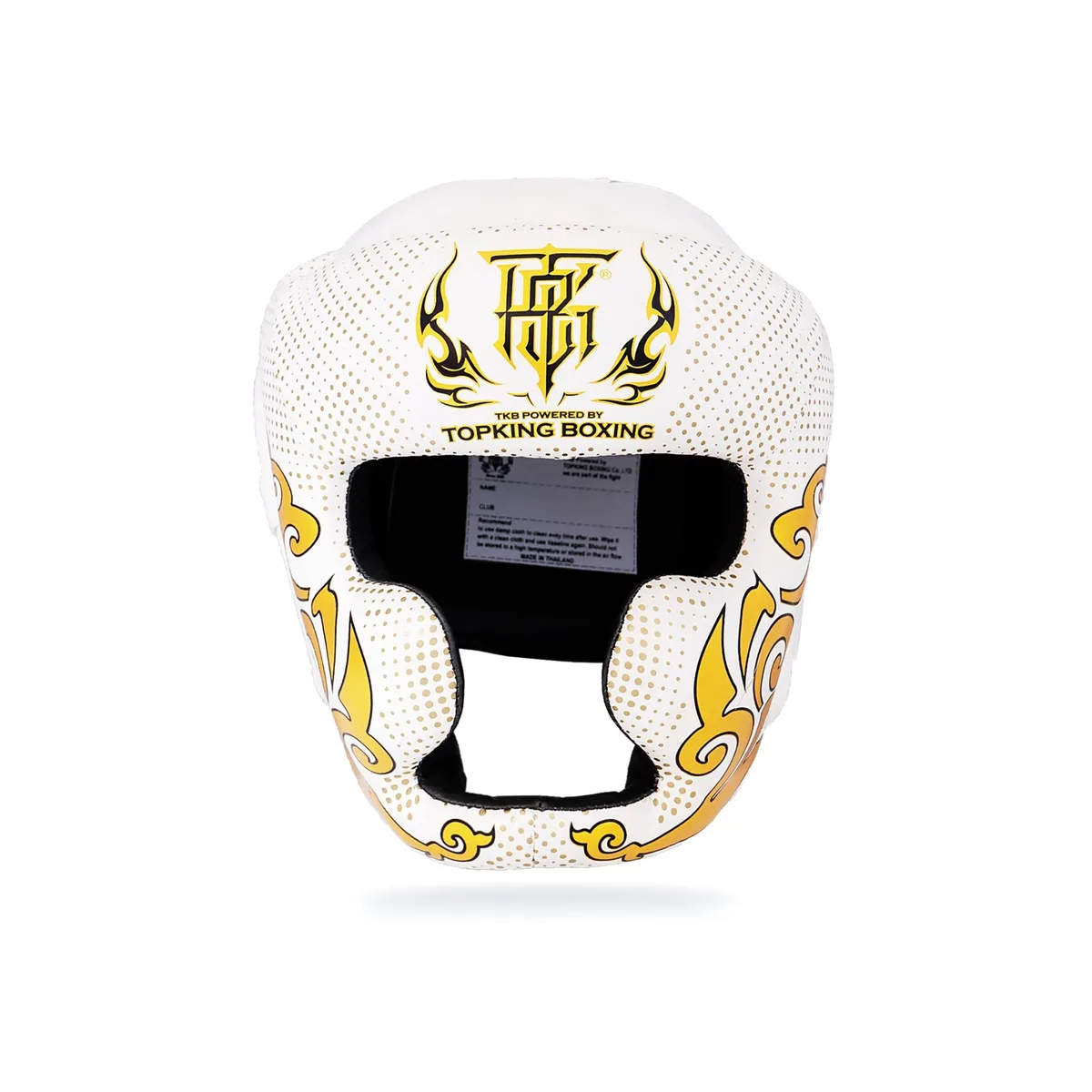 Страничен изглед на протектор за глава TOPKING HEAD GUARD WHITE KANOK