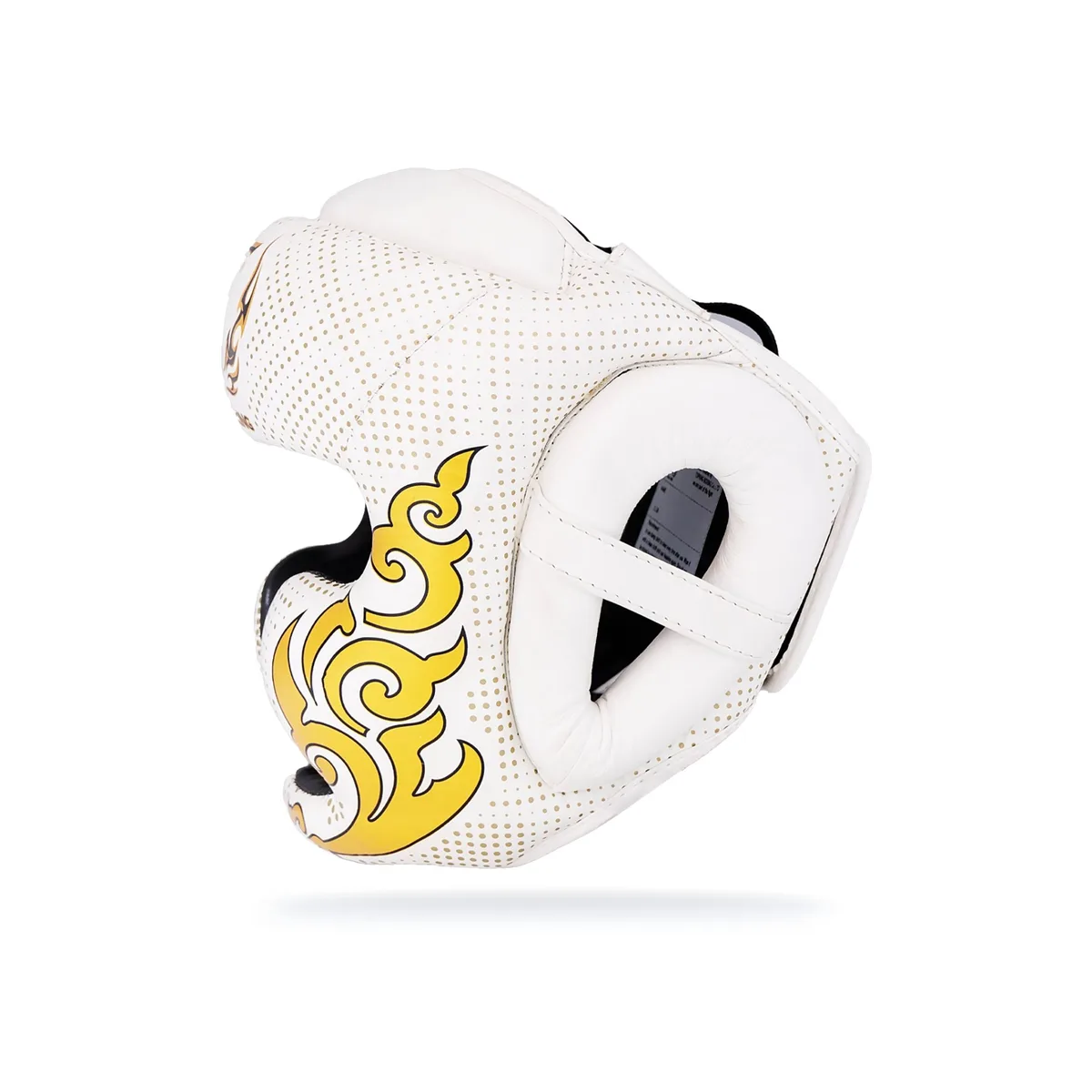 Заден изглед на протектор за глава TOPKING HEAD GUARD WHITE KANOK с механизъм за регулиране