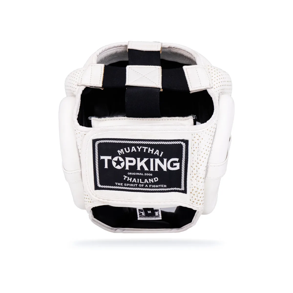 Детайлен изглед на дизайна Канок върху протектор TOPKING HEAD GUARD WHITE KANOK