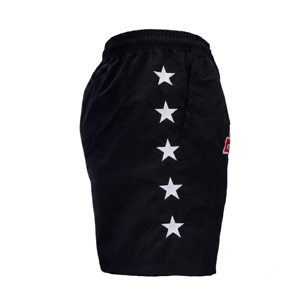 TOPKING LIFESTYLE SHORTS BLACK 103 – изглед отстрани, показващ кройката и дължината