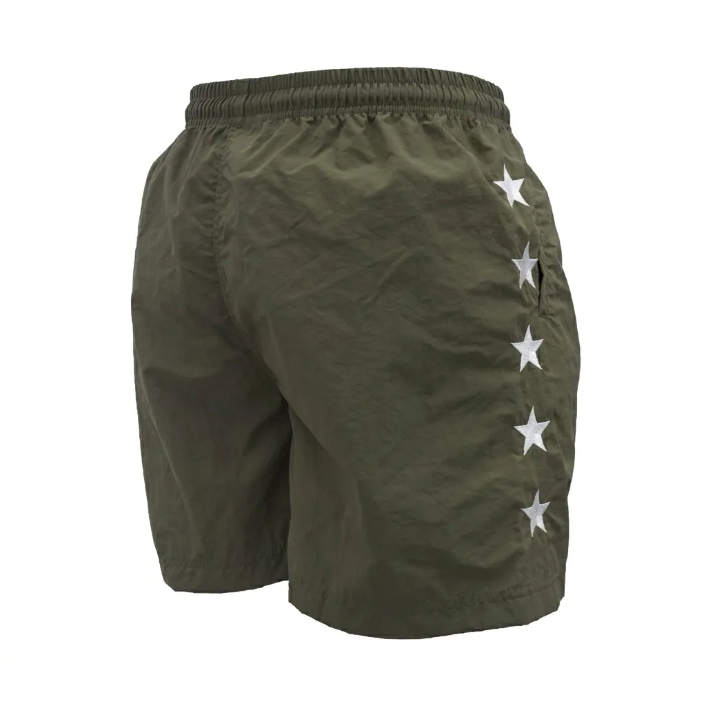 Детайл на еластичния колан и връзките на късите панталони Top King Lifestyle Khaki 103, показващ възможностите за регулиране.