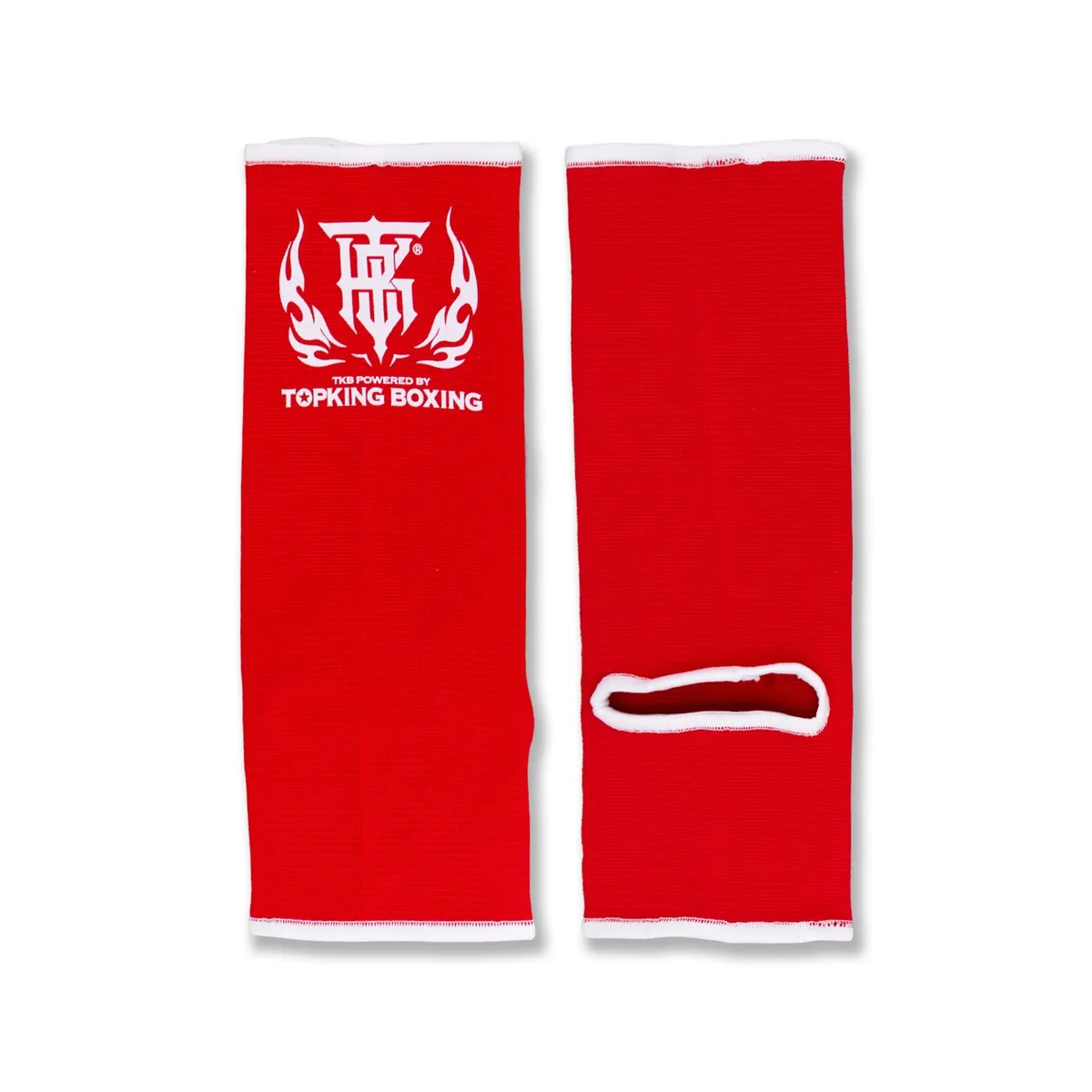 Червени стелки за глезен Top King Red Ankle Supports 01, изработени от плат, показани на бял фон