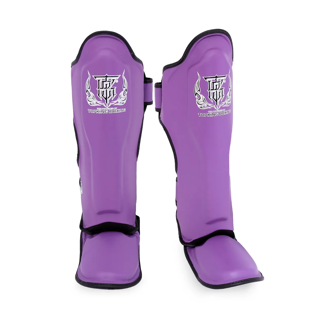 Протектори за крака Top King Pro Purple Black от естествена кожа