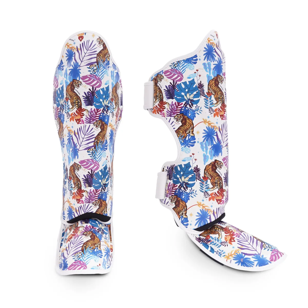 TOPKING SHIN GUARD WHITE WILD TIGER KING