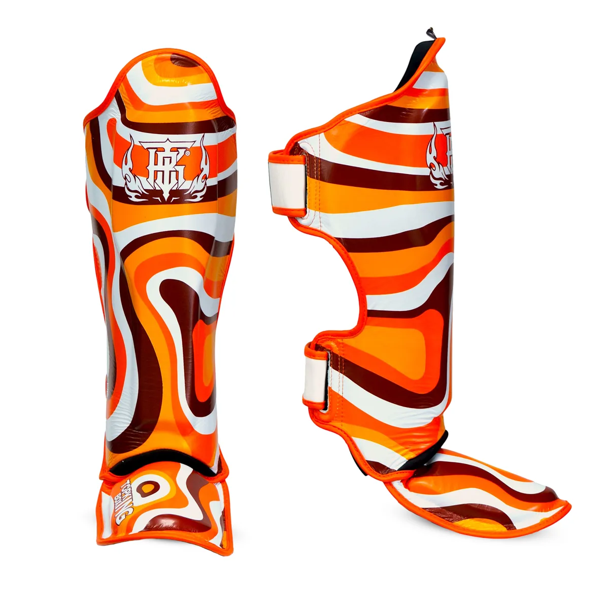 TOPKING SHIN GUARDS ORANGE LAVA