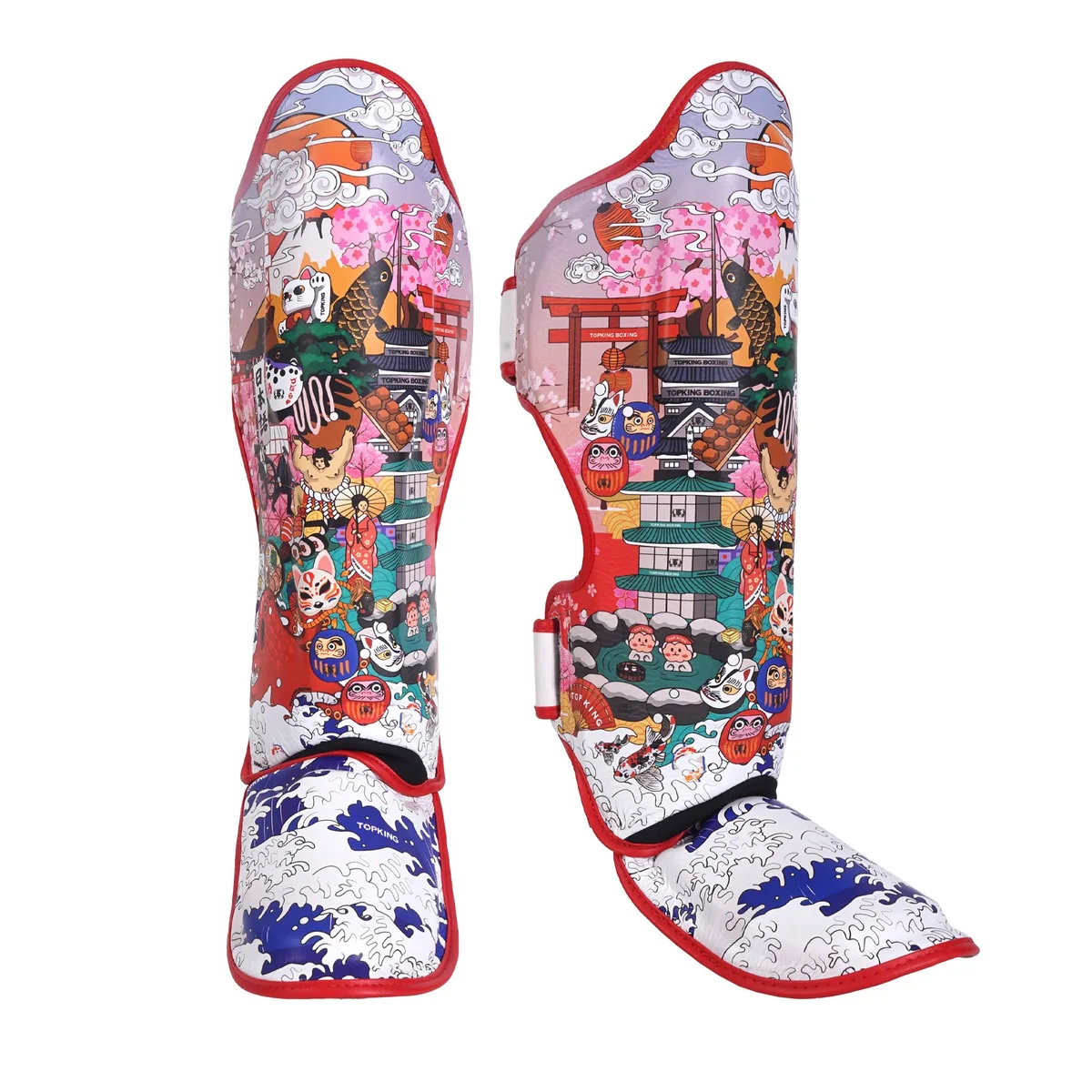 TOPKING Протектори за крака White Red Japan Culture – изглед отпред