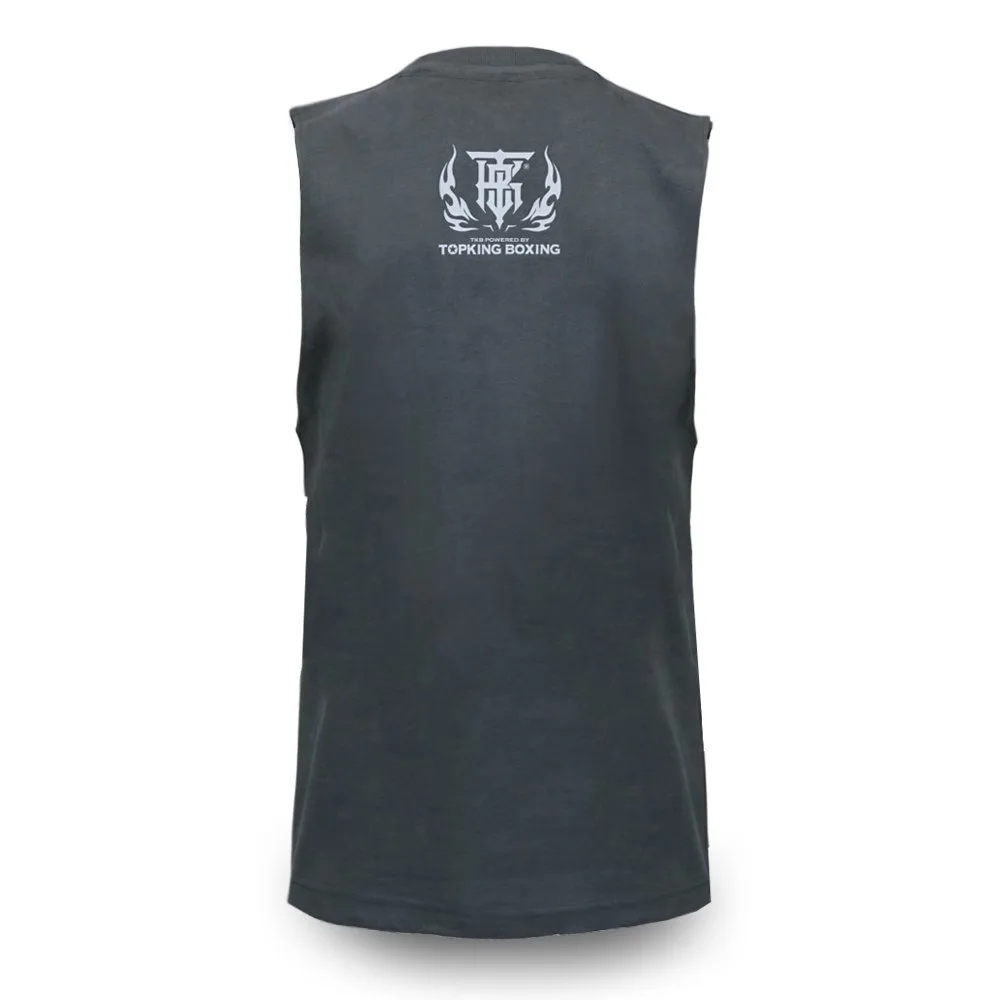 Потник Top King Sleeveless Shirt Grey 030, показан отзад, подчертаващ изчистения дизайн.